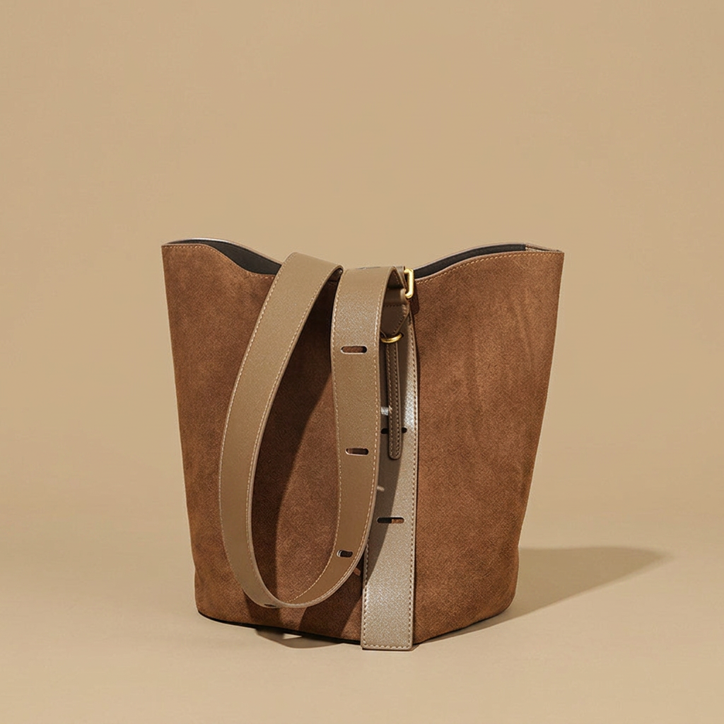 Bolso de Hombro con Cuero Mate