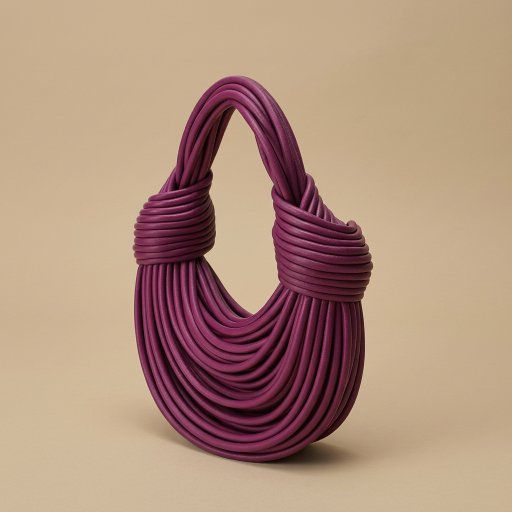 Bolso de Hombro con Accesorios Dorados