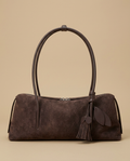 Bolso de Hombro con Acento de Borlas