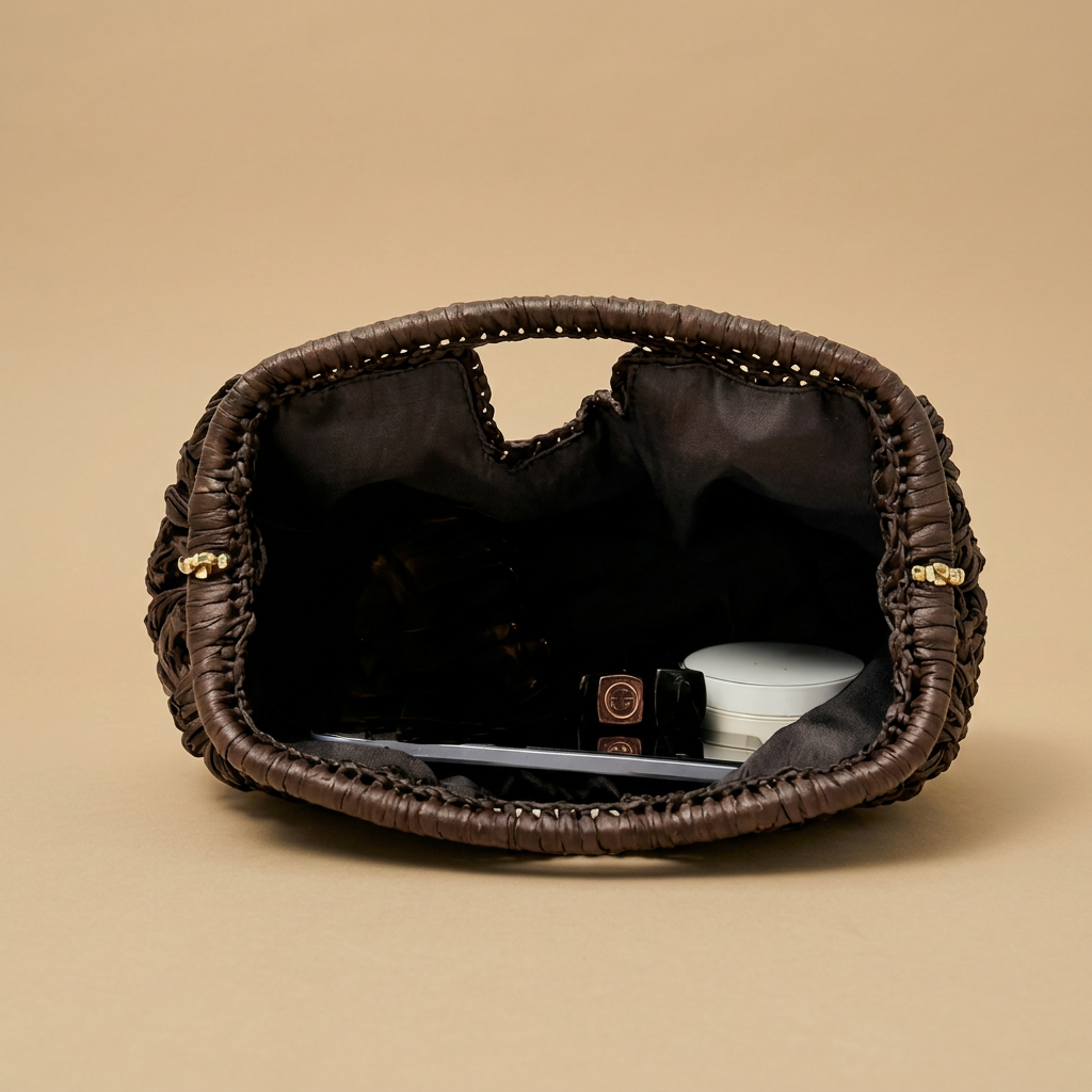 Bolso Hobo Diseño de Paja Tejida