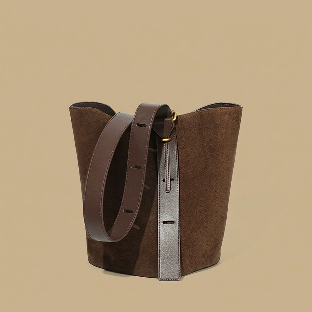 Bolso de Hombro con Cuero Mate