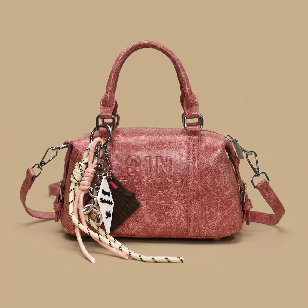 Bolso de Hombro con Letras Elevadas