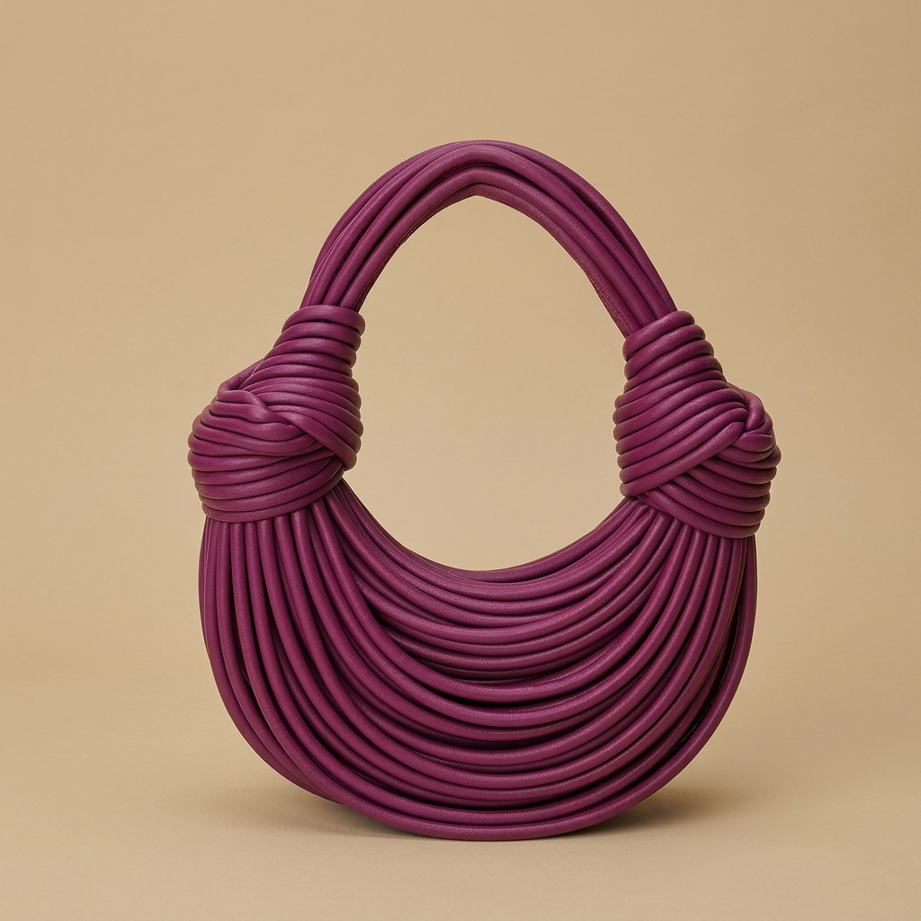 Bolso de Hombro con Accesorios Dorados