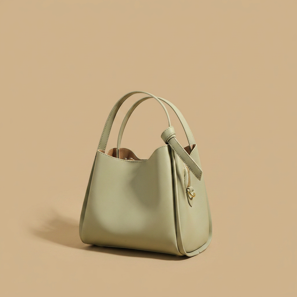 Bolso de Hombro con Hebilla Dorada