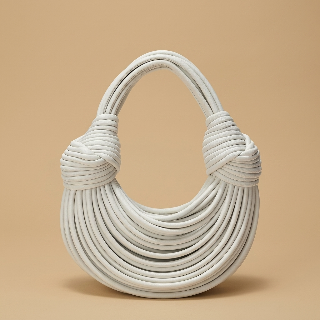 Bolso de Hombro con Accesorios Dorados