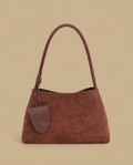 Bolso de Hombro de Ante para Mujeres Mini Bolso de Mano
