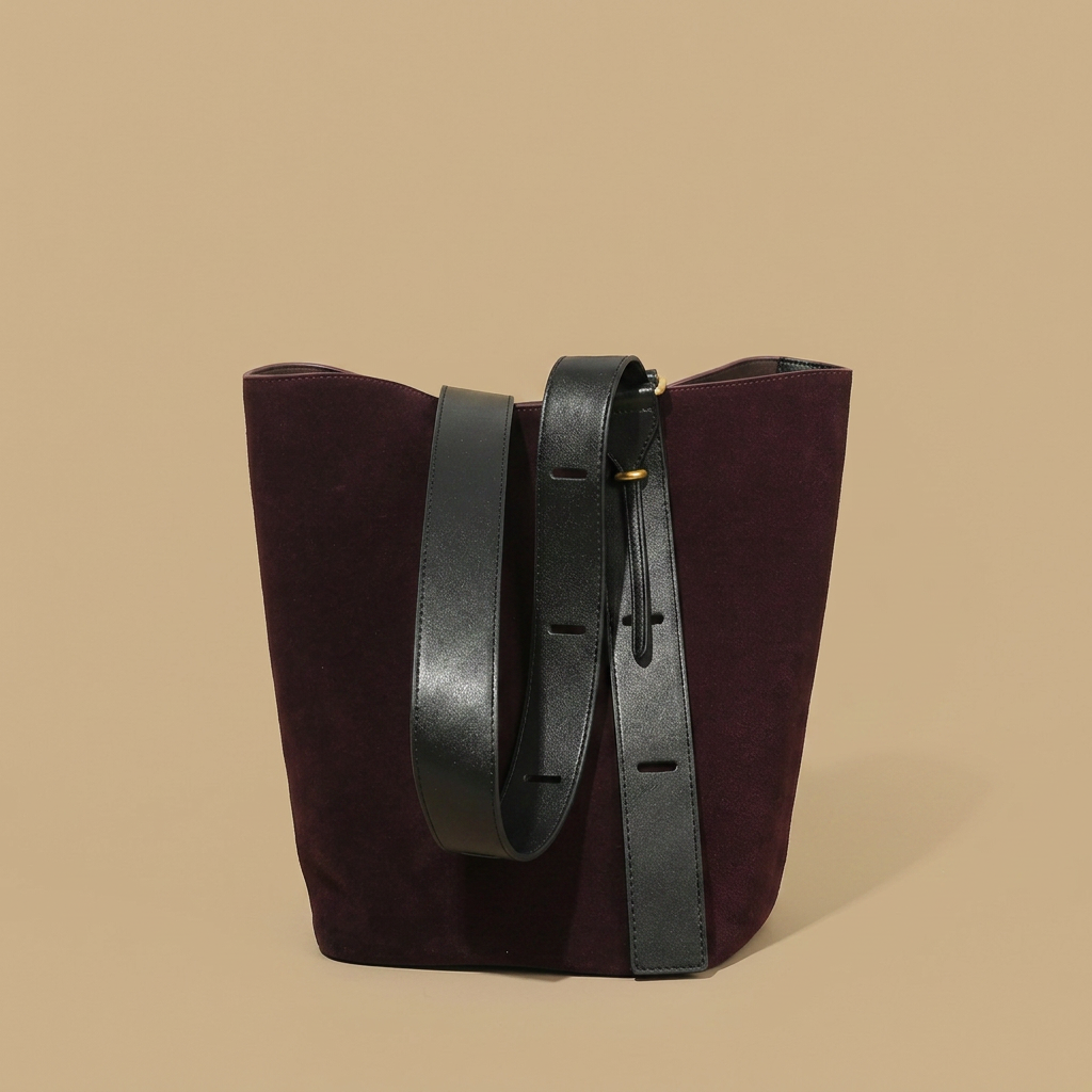 Bolso de Hombro con Cuero Mate