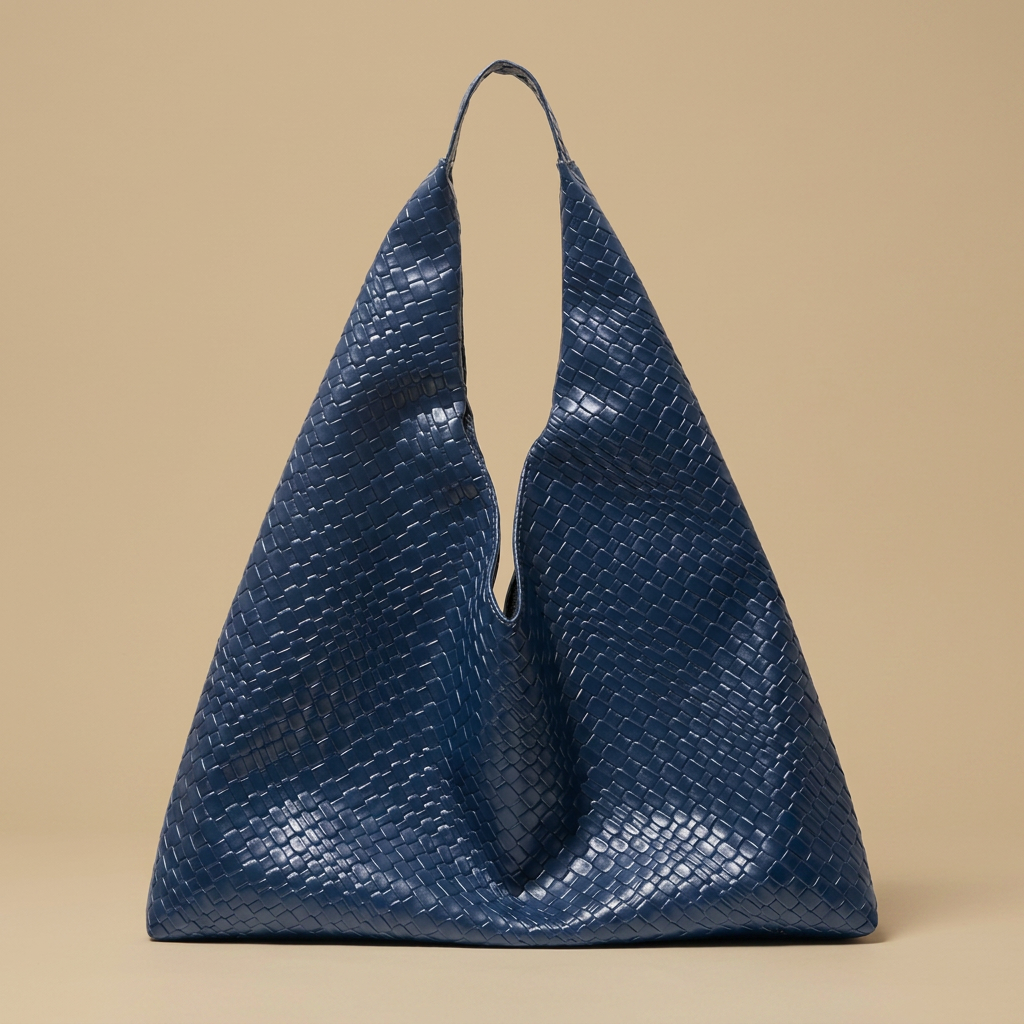 Bolsa Tote Tejida Silueta Retro