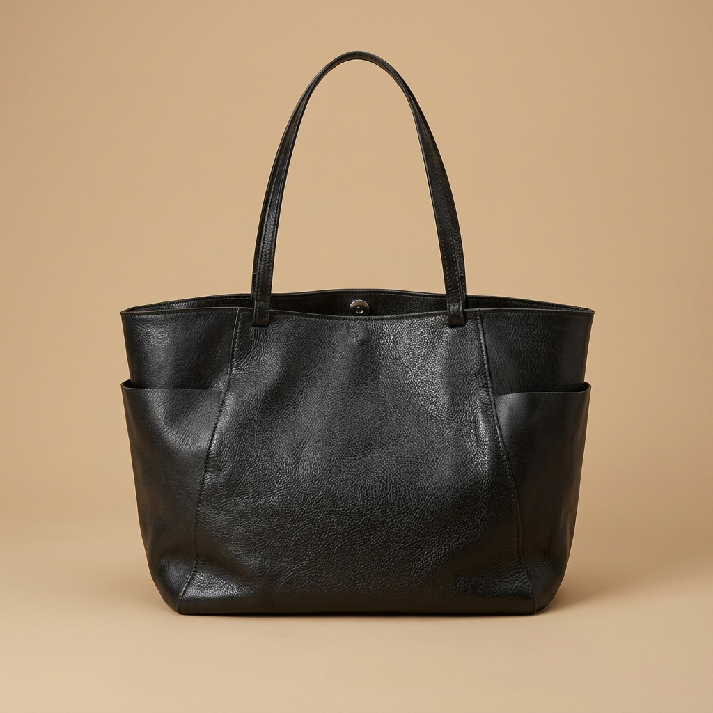 Bolso Tote con Bolsillos Exteriores