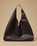 Bolsa Tote Tejida Silueta Retro