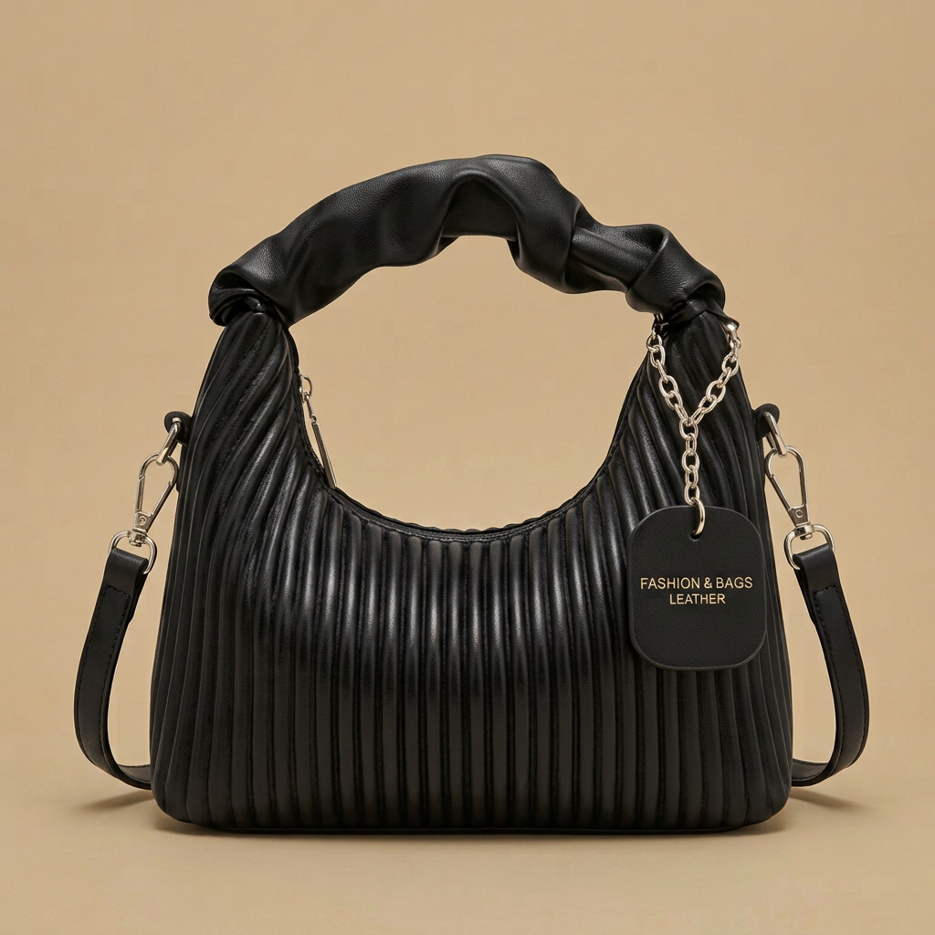 Bolso Cruzado con Asa Plisada