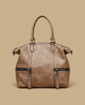 Bolso de Hombro con Doble Cierre
