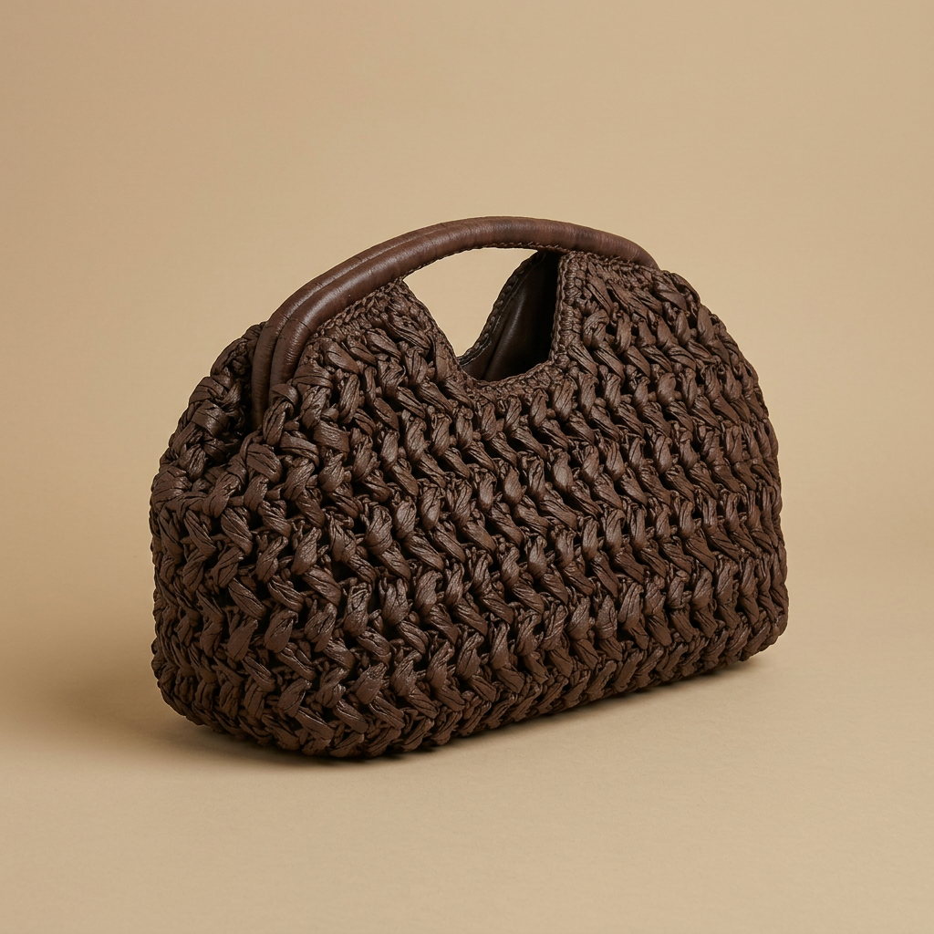 Bolso Hobo Diseño de Paja Tejida