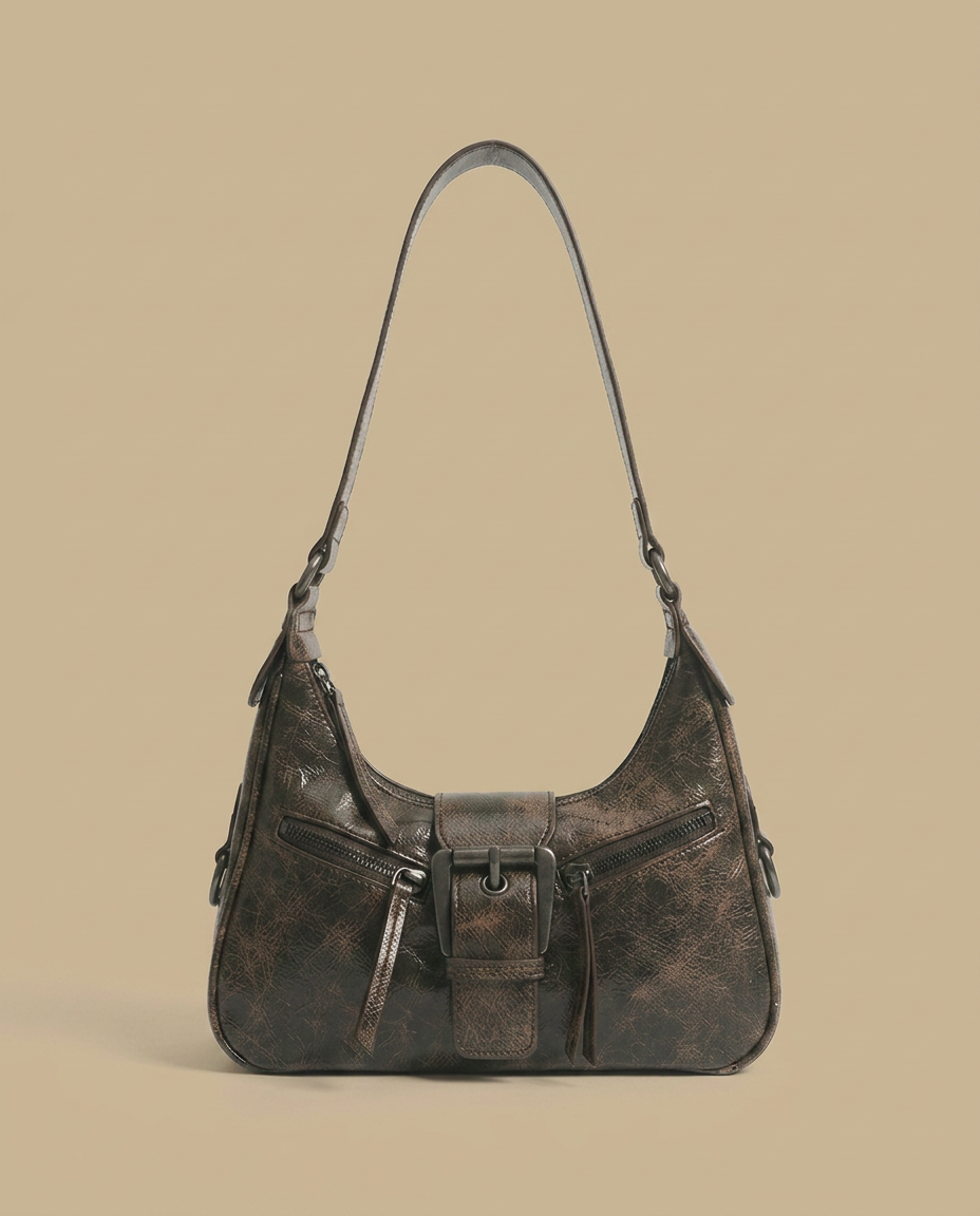 Bolso de Hombro con Detalle de Hebilla