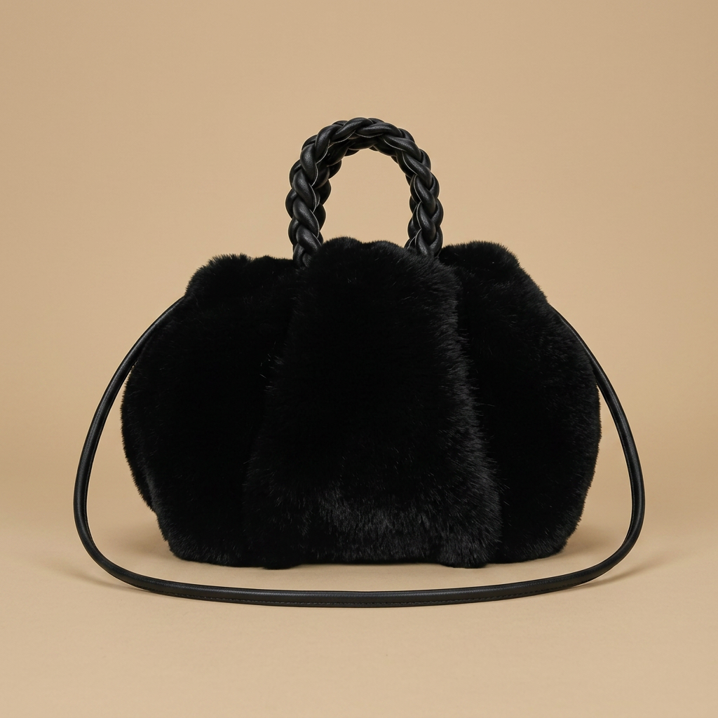 Bolso Cruzado Diseño Nube de Felpa
