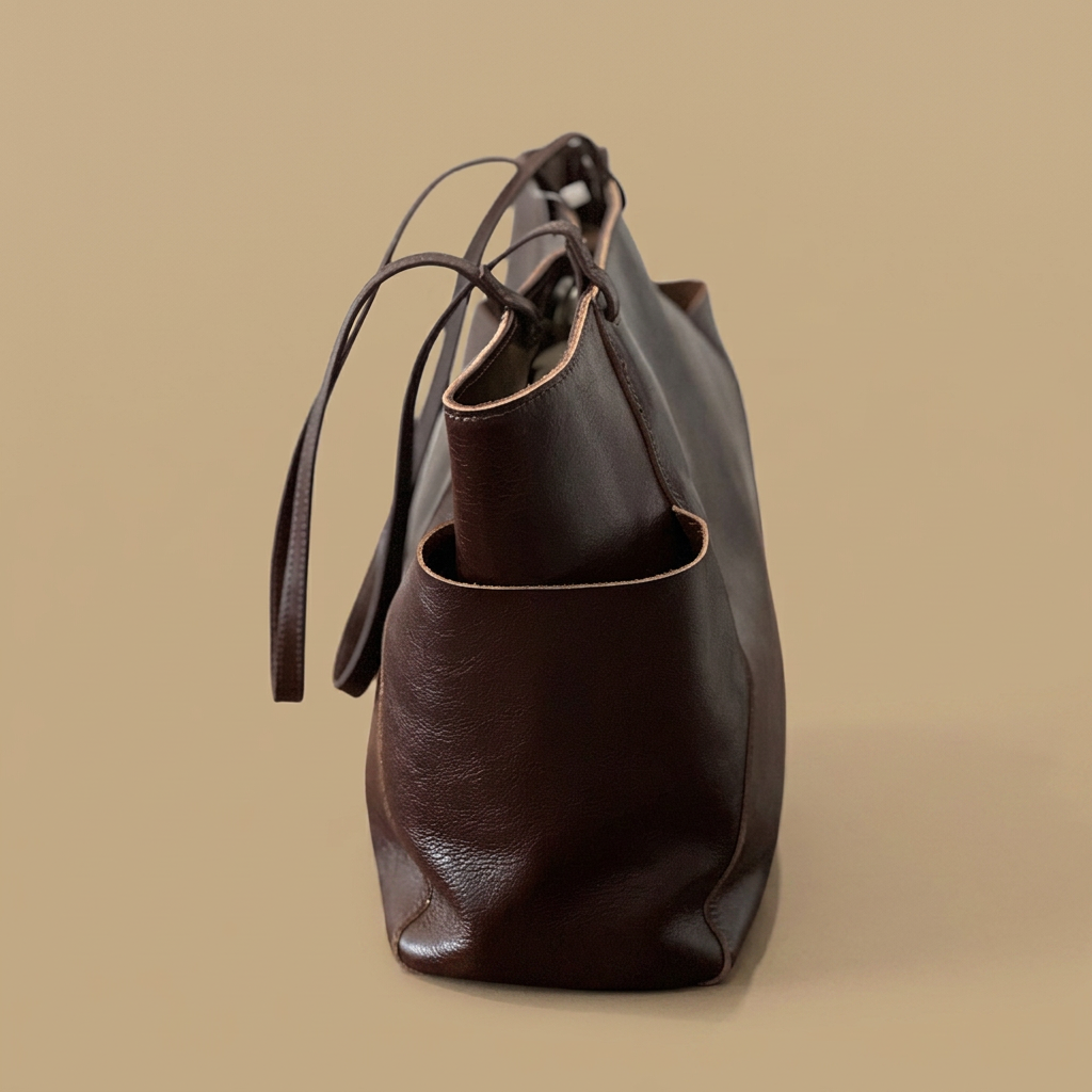Bolso Tote con Bolsillos Exteriores