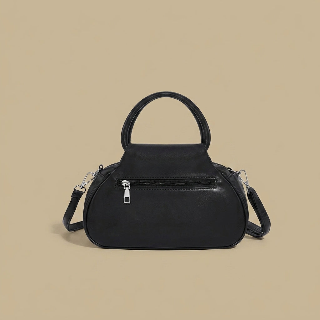 Bolso de Hombro con Pliegues Escultóricos