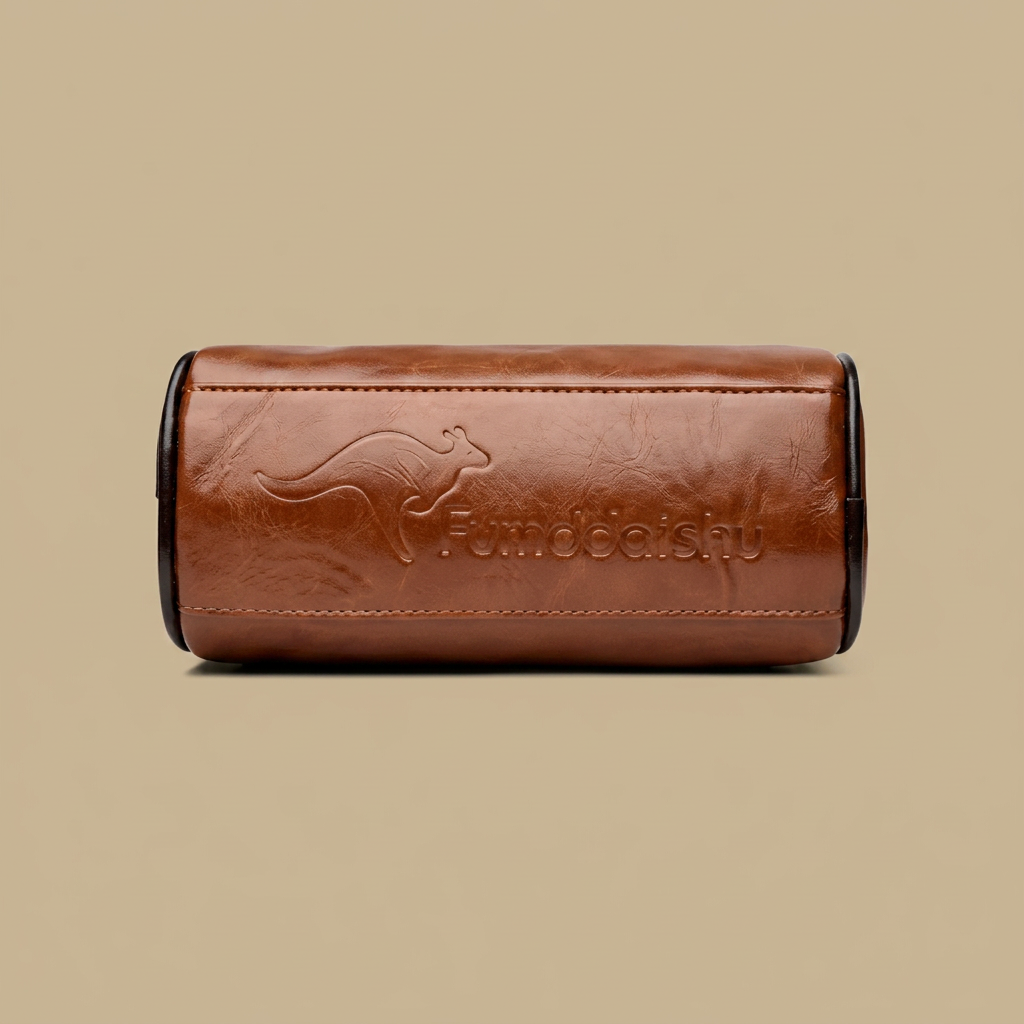 Bolso Bandolera de Cuero Estructurado con Solapa