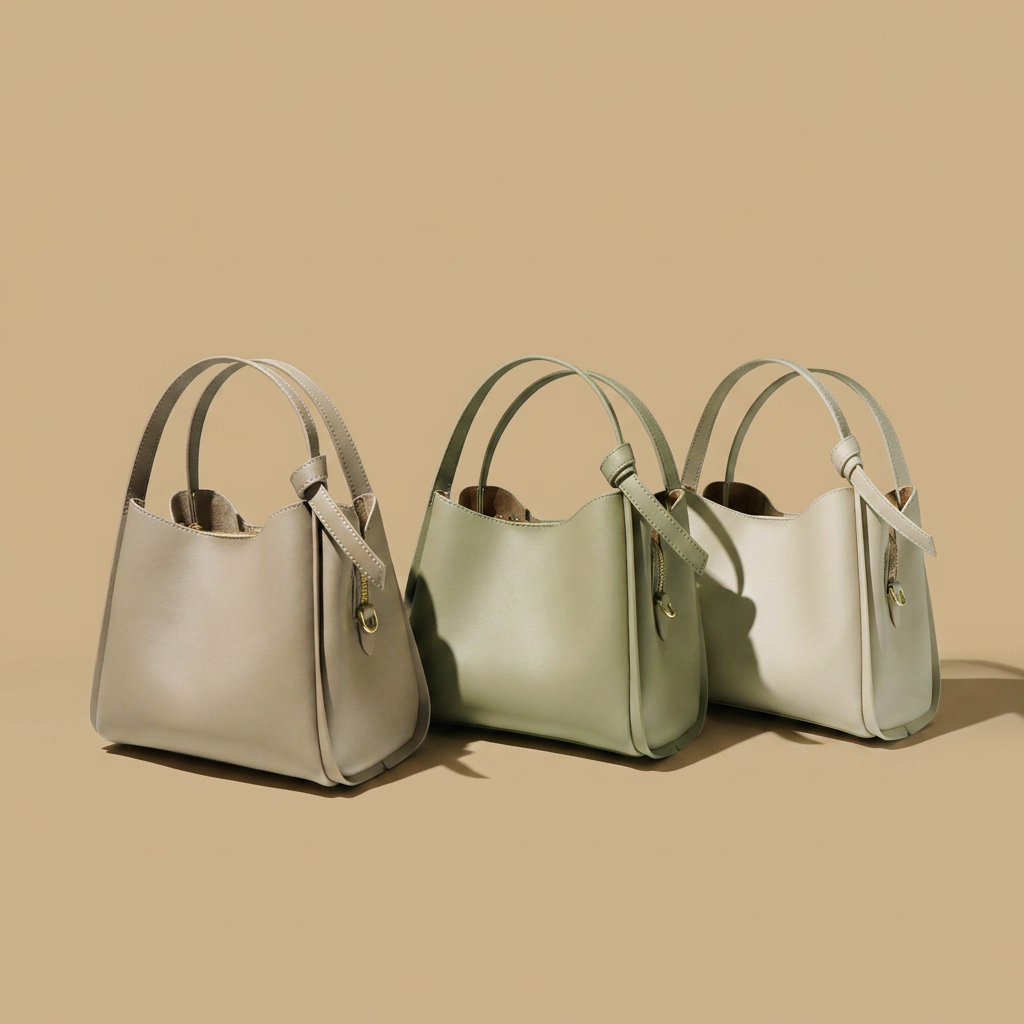 Bolso de Hombro con Hebilla Dorada