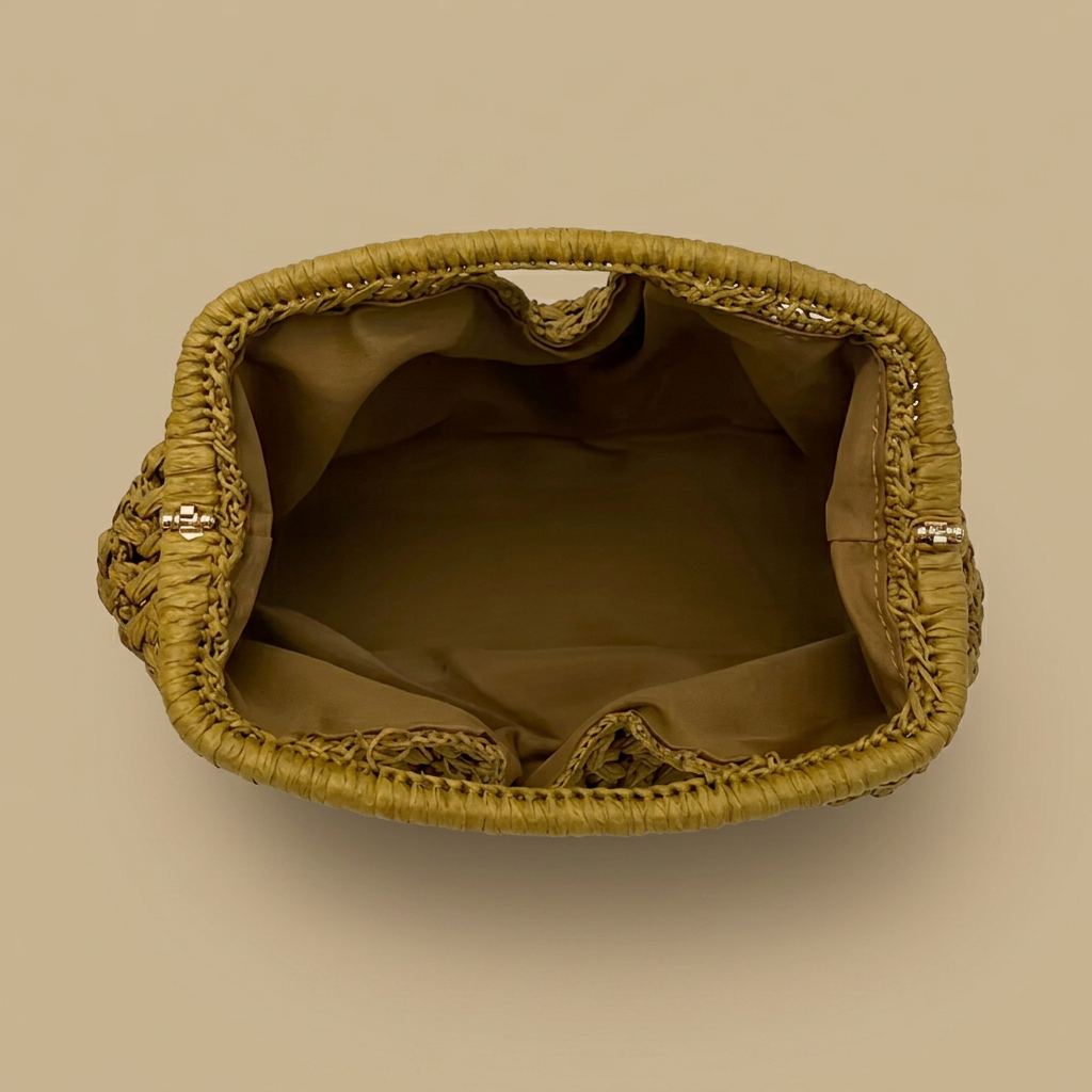 Bolso Hobo Diseño de Paja Tejida