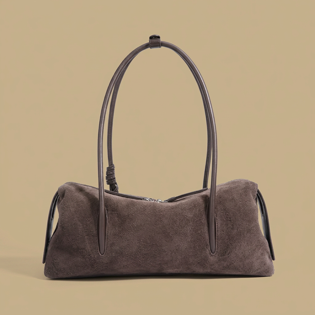 Bolso de Hombro con Acento de Borlas