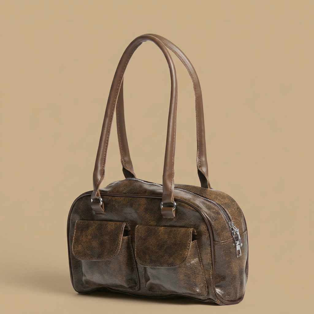 Bolso de Hombro con Duales Bolsillos