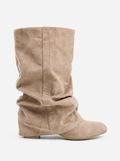 Stivali Emilia morbidi in camoscio - Beige