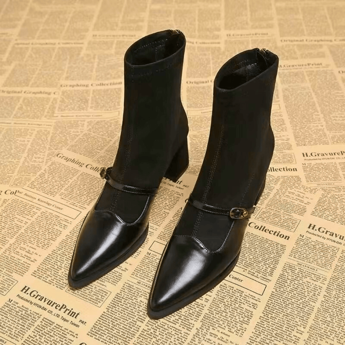 Beaumont – Stivali vintage con cinturini regolabili