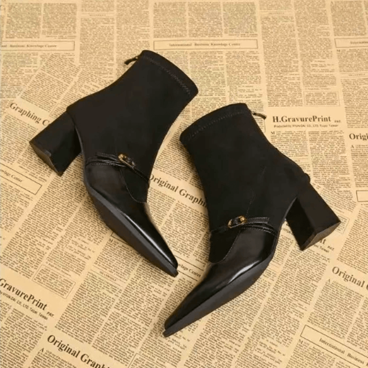 Beaumont – Stivali vintage con cinturini regolabili