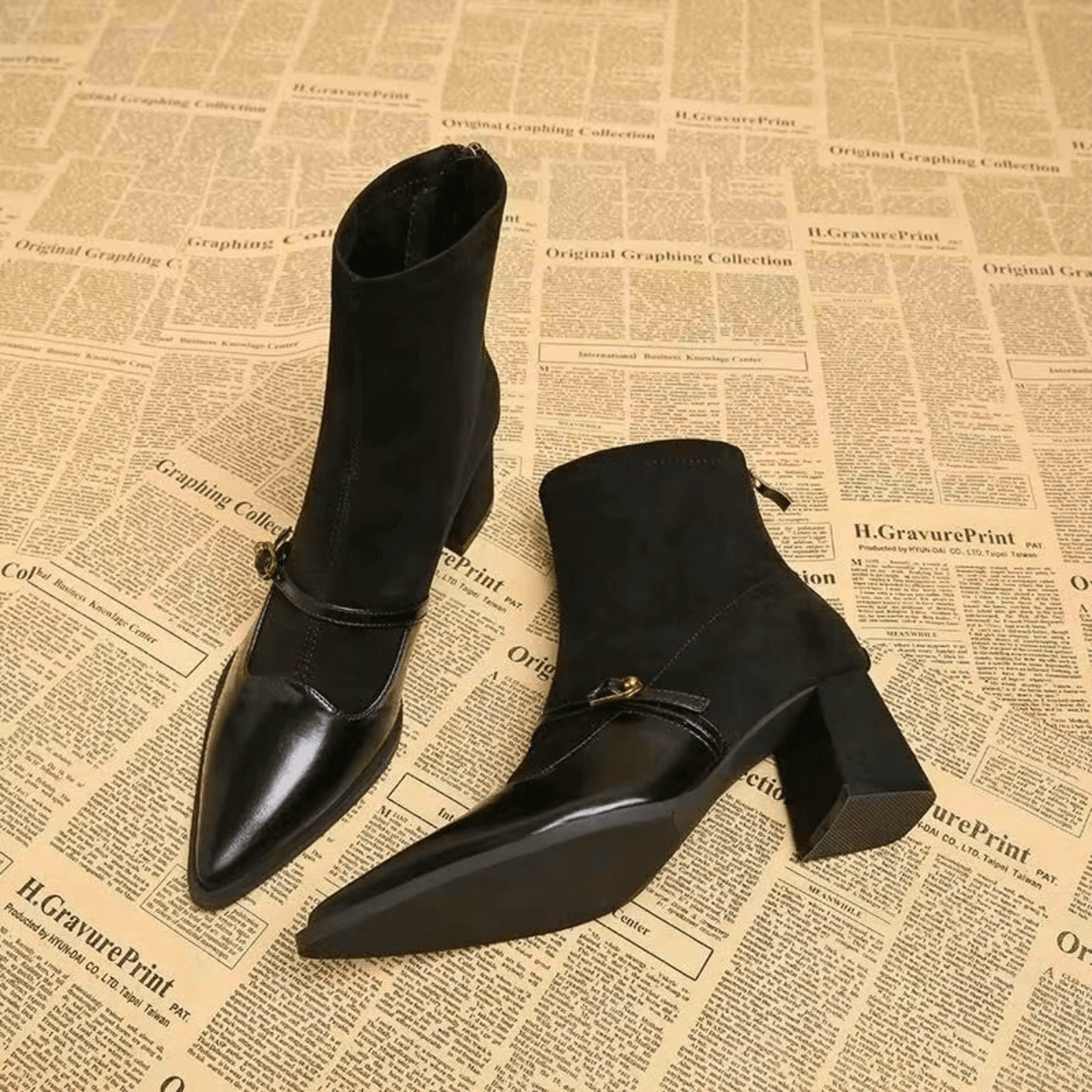 Beaumont – Stivali vintage con cinturini regolabili