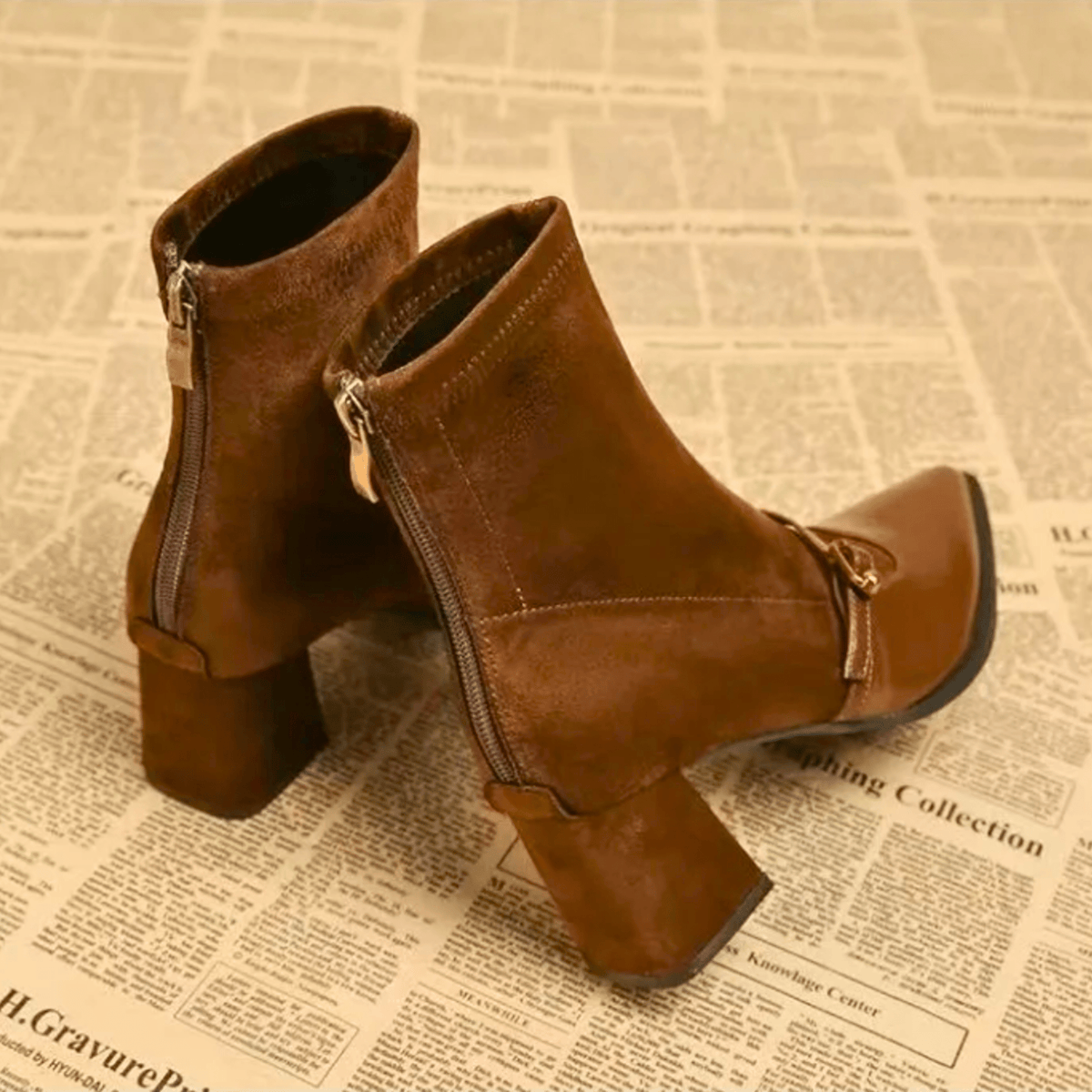 Beaumont – Stivali vintage con cinturini regolabili