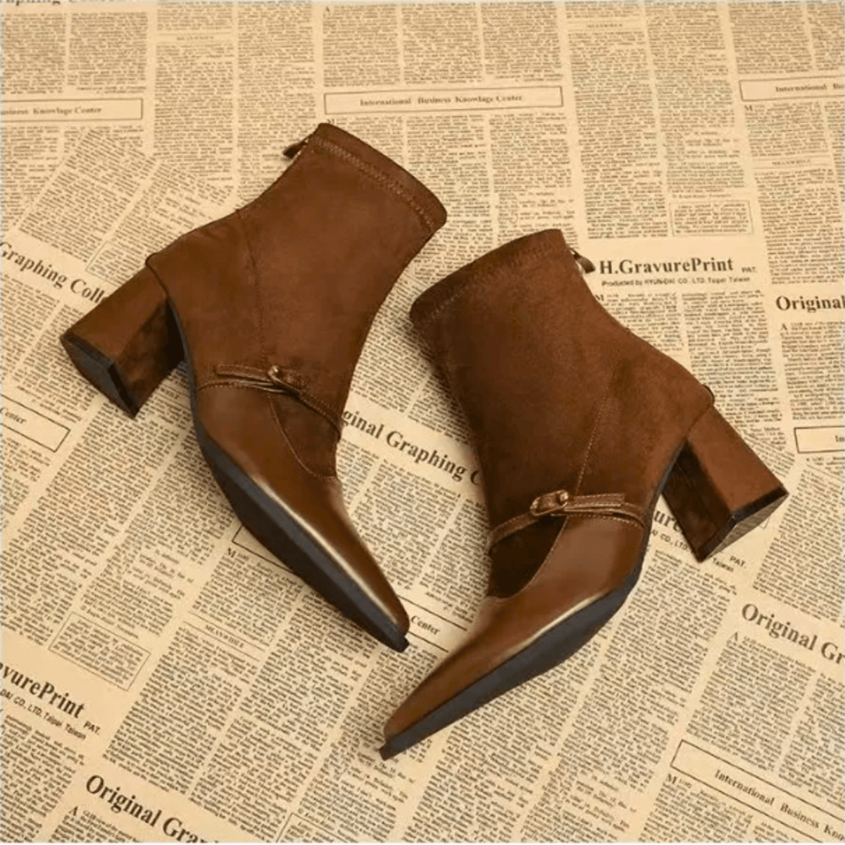 Beaumont – Stivali vintage con cinturini regolabili