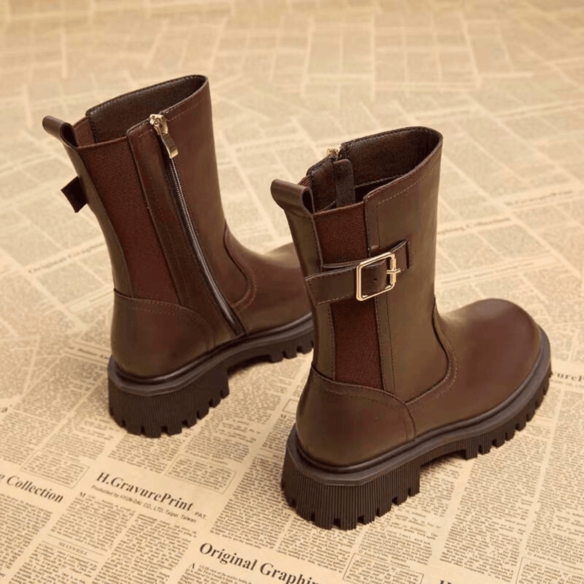 Lorence – Stivali in stile equestre con fibbia