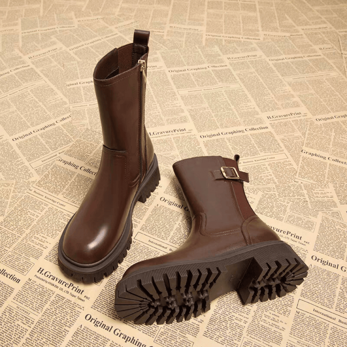 Lorence – Stivali in stile equestre con fibbia