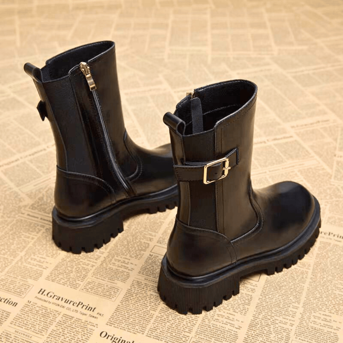 Lorence – Stivali in stile equestre con fibbia