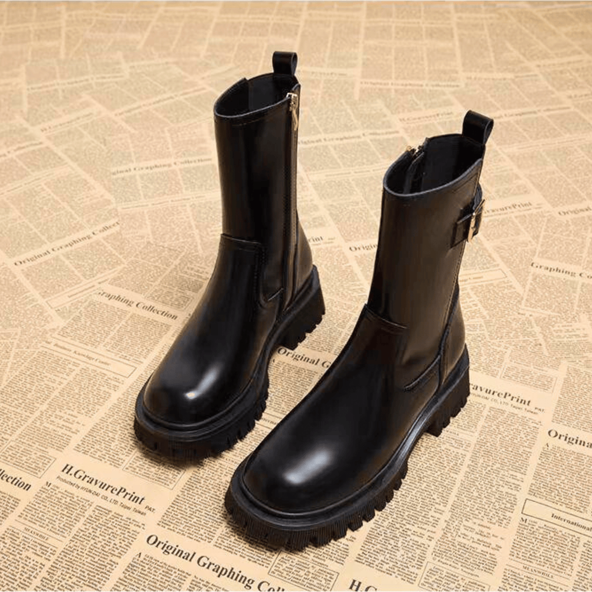 Lorence – Stivali in stile equestre con fibbia
