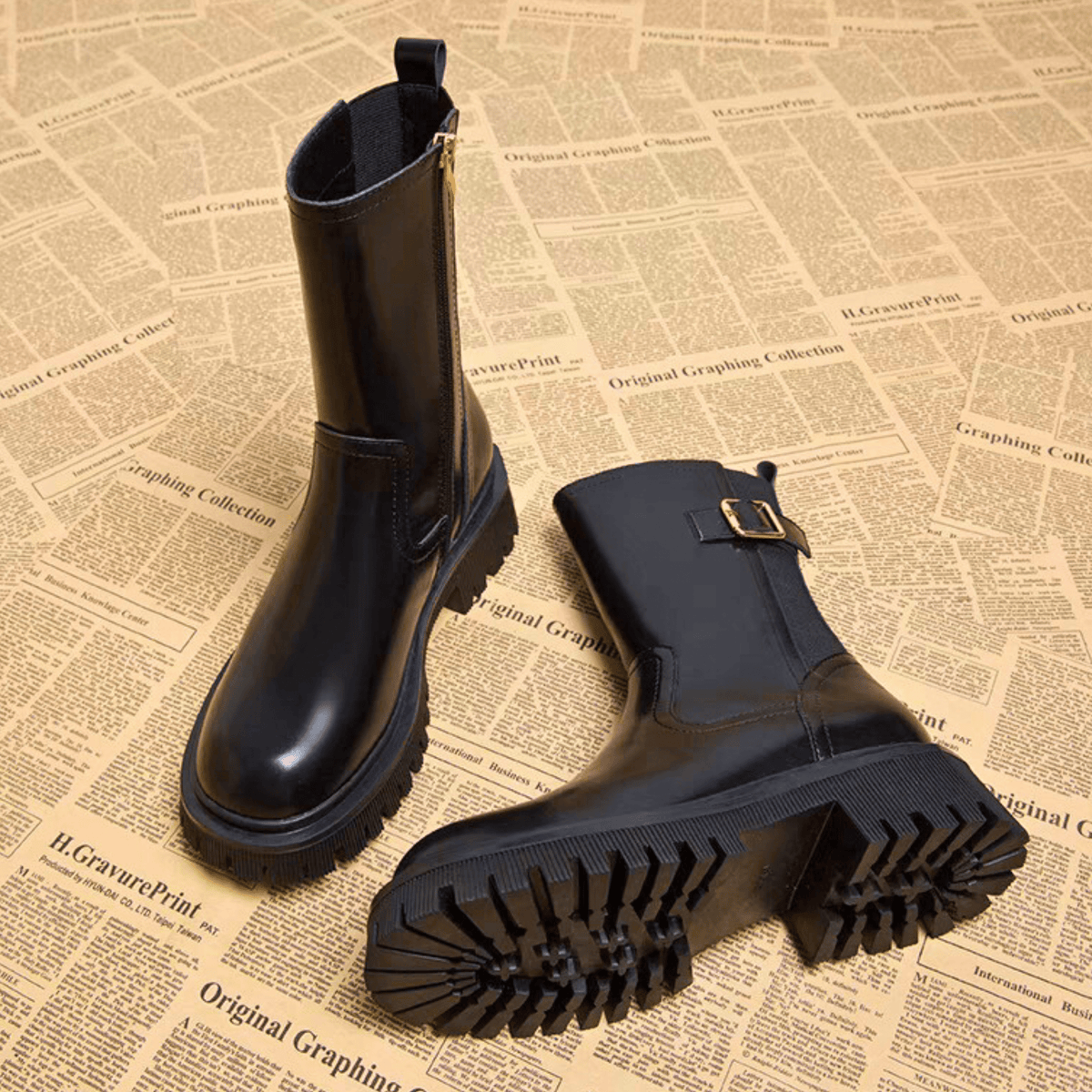 Lorence – Stivali in stile equestre con fibbia